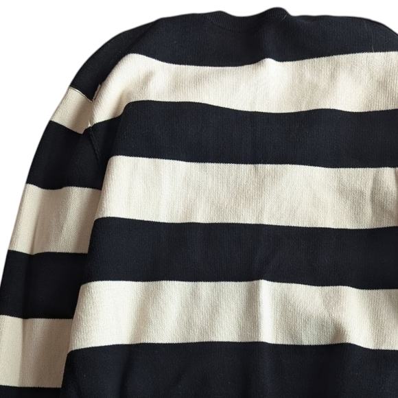 Zadig & Voltaire Life Co Love Striped Black, White, Yellow Sweatshirt - Picture 13 of 13